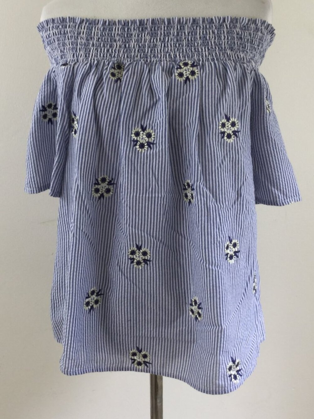 Ci Sono Smocked Floral Top l